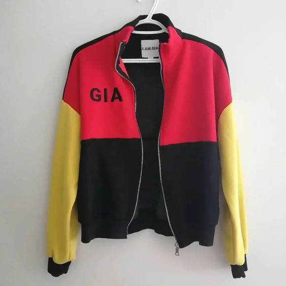 I.AM.GIA Blaster Colourblock Zip Up Fleece Lined Jacket 90s Streetwear Small - Picture 4 of 16